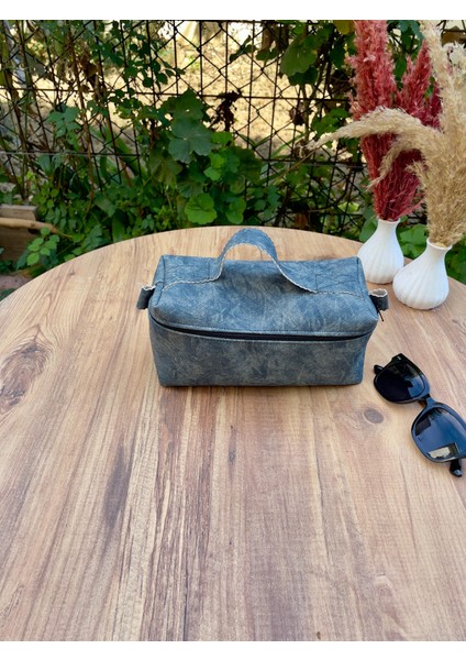 Deri Makyaj Çantası