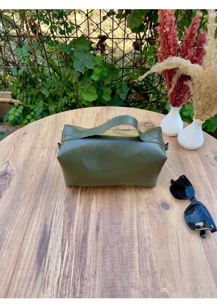 Deri Makyaj Çantası