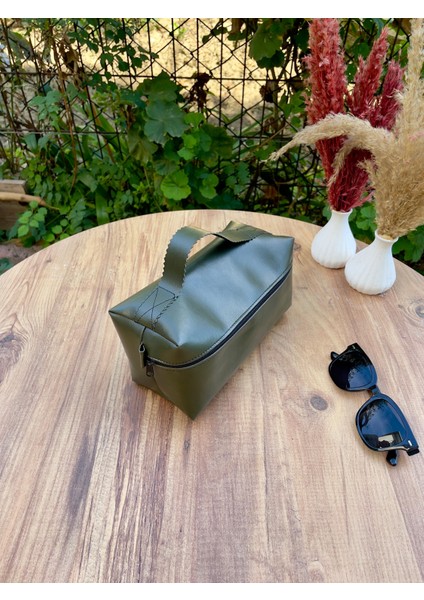 Deri Makyaj Çantası modelleri