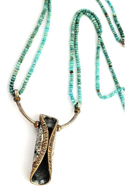 Turkuaz Taşlı 925 Ayar Gümüş Tasarım Kolye fiyatları