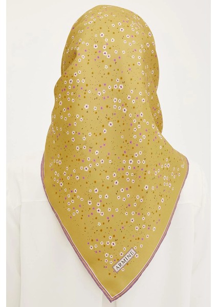 Özel Nostalji Serisi Twill Ipek Eşarp 8900-12