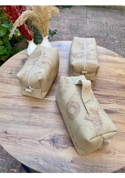 Deri Makyaj Çantası