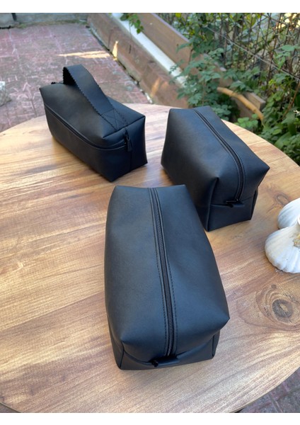 Deri Makyaj Çantası