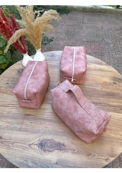 Deri Makyaj Çantası