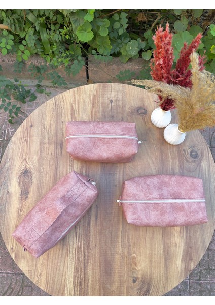 Deri Makyaj Çantası modelleri