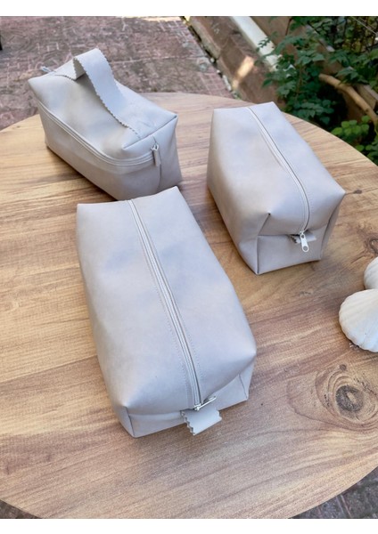 Deri Makyaj Çantası