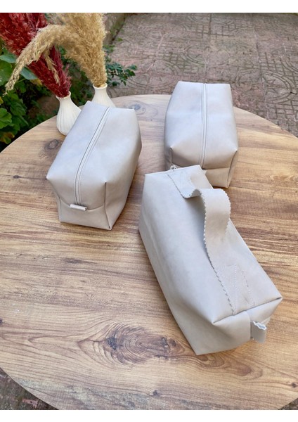 Deri Makyaj Çantası modelleri