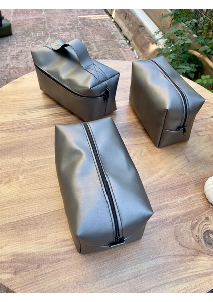 Deri Makyaj Çantası