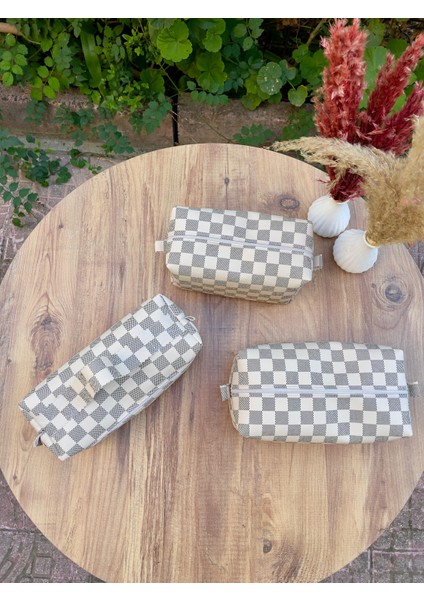 Deri Makyaj Çantası modelleri