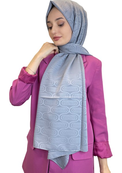 Capri Jakar Şal - Capri Kumaş Jakarlı Desenli Şal 01119