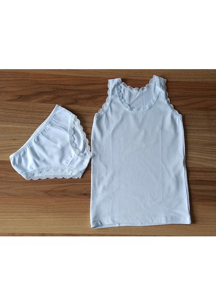 Kız Çocuk Dantel Detaylı Atlet Külot