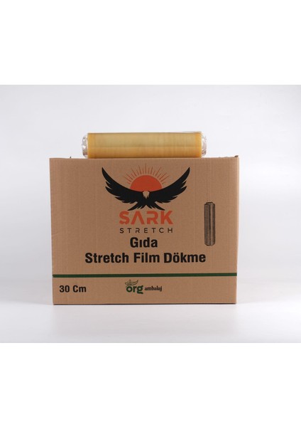 Streç Film 30 cm x 150 Metre Dökme Gıda Streç 48 Adet 1 Koli