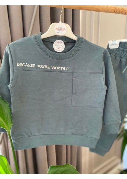 Babyaden Paris Yazılı / Kapşonlu / Cep Detaylı Şardonsuz Ince Mevsimlik Erkek Çocuk Okul Eşofman fiyatları