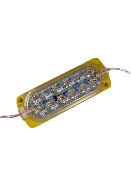 12 Volt Sarı 2.4 Watt Animasyonlu Çakar Modül 12 Ledli