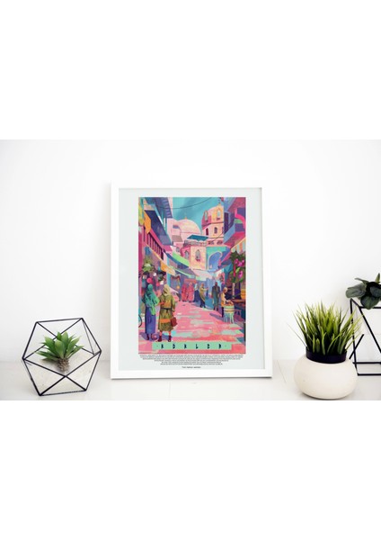 Osmanlı Temalı Duvar Dekor, Eski Türk Temalı Tablo