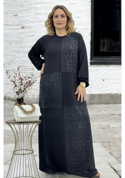 Deri Garnili Kol Ağzı Lastikli Büyük Beden %100 Pamuklu Viskon Elbise fiyatları