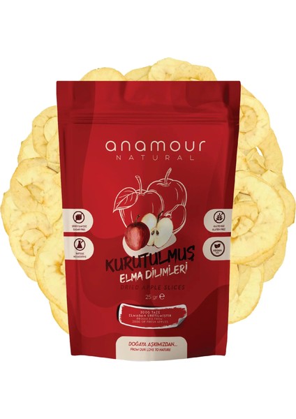 Anamour Natural Keyif Mini Paketi (Şeker Ilavesiz) - Hurma - Muz - Elma Kurusu - 3'lü Paket Kuru Meyve 75G fırsatları
