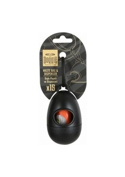 Doggie Köpek Dışkı Poşeti Tasma Aparatı 5x7 cm Siyah - Petshopundan