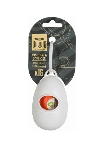 Doggie Köpek Dışkı Poşeti Tasma Aparatı 5x7 cm Siyah - Petshopundan