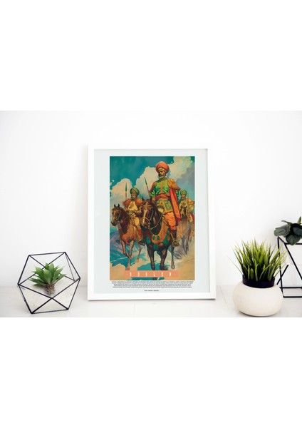 Osmanlı Atlı Süvari Tablo, Modern Sanatsal Poster