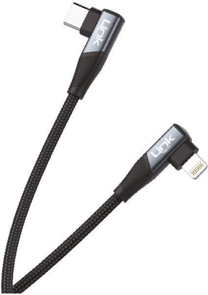 Linktech K596 27W Type-C - Lightning 90 Derece Data/şarj Kablosu 1.5mt modelleri