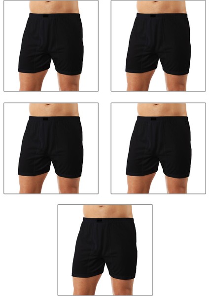 Özkan 0043 5'li Paket Erkek Pamuklu Penye Süprem Kumaş Esnek Rahat Paçalı Don Boxer Külot