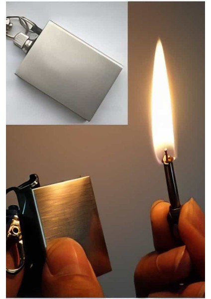 Zippo Benziniyle Çalışan Metal Kibrit