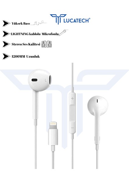 Lightning Konnektörlü Earpods Kablolu Kulaklık