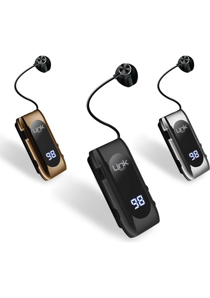 Linktech V80 Pro Bluetooth Kulaklık Ekranlı Makaralı Titreşimli