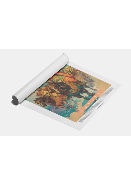 Osmanlı Atlı Süvari Tablo, Modern Sanatsal Poster fiyatları