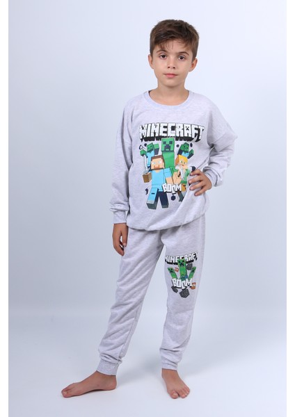 Erkek Çocuk Eşofman Takımı Minecraft Baskılı C60 fiyatları