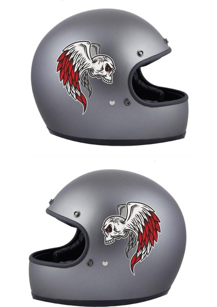 Kanatlı Kurukafa Araba Oto Motosiklet Karavan Sticker 00529 fiyatları