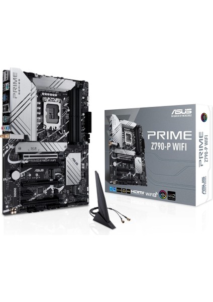 Prıme Z790-P Wıfı, 4xddr5, 3x M.2, Hdmı, Dp, Type-C, Wi-Fi 6, Bluetooth 5.2, 12-13.nesil, LGA1700 Soket, Argb Gaming Anakart