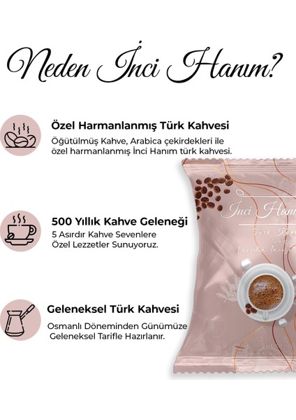 Orta Kavrulmuş Türk Kahvesi 100 gr 5'li Paket