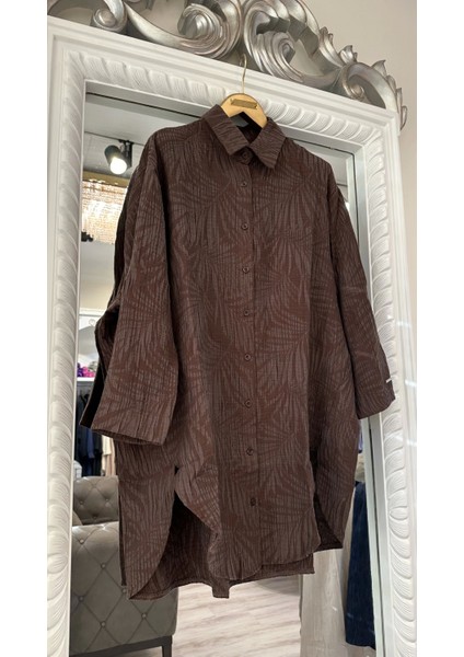 7017 Desenli Kahve Modal Gömlek fiyatları