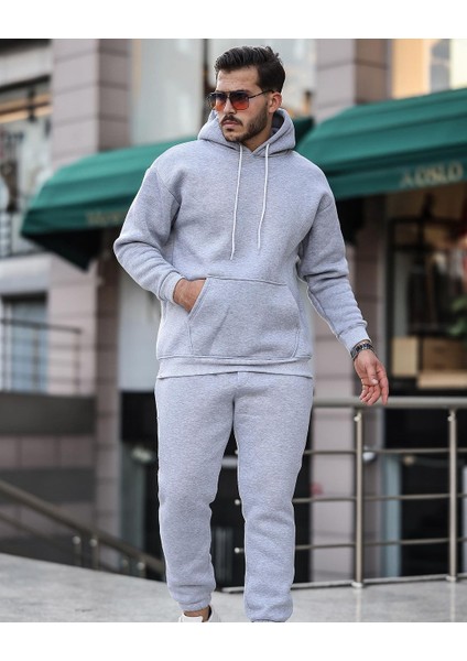 Kompak Penye Kapşonlu Takım