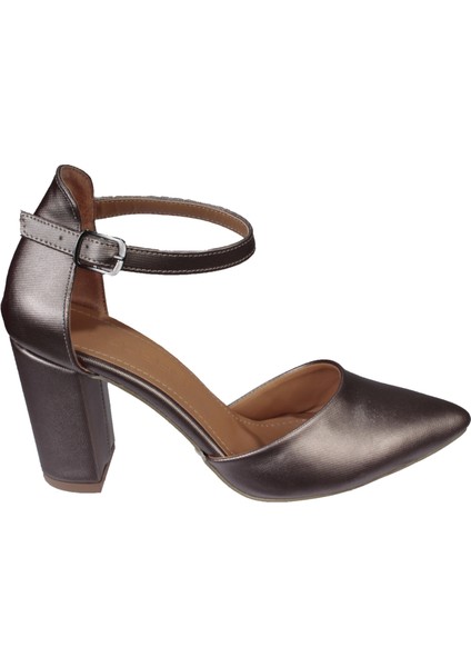 Yazkış Kadın 8cm Parlak Platin Karnıyarık Bilekten Bağlamalı Düğün Nişan Mezuniyet Topuklu Ayakkabı fiyatları