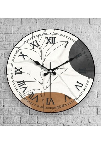 Oval gerçek cam duvar saati, şık ve modern tasarım, 36 cm, beyaz renk fiyatları