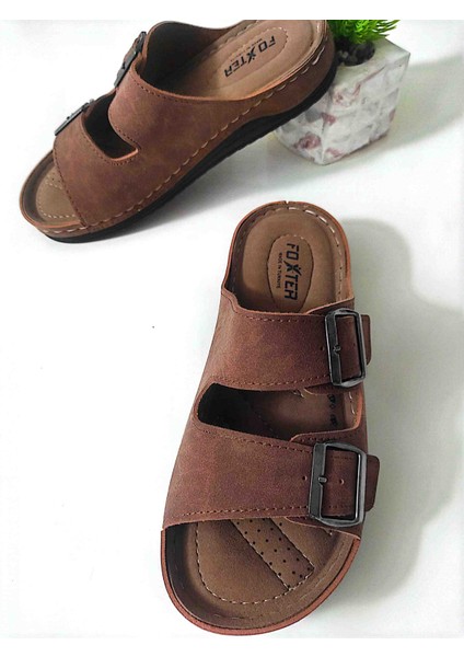 Erkek Çift Toka Terlik modelleri