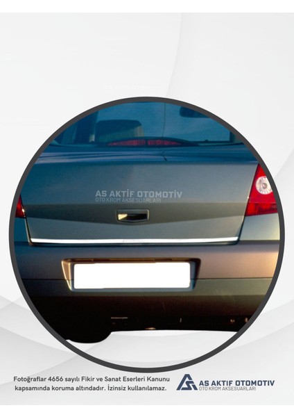 Renault Megane 2 Sd Bagaj Alt Çıtası 2004-2010 Krom Paslanmaz Çelik modelleri