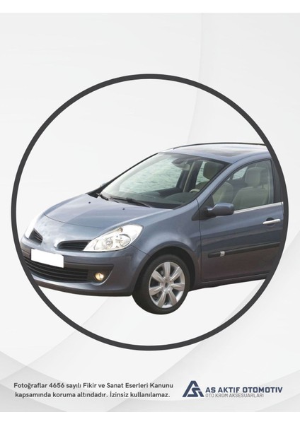 Renault Clio 3 Hb 5d/sw Kapı Eşiği 4 Parça 2006-2011 Krom Paslanmaz Çelik modelleri