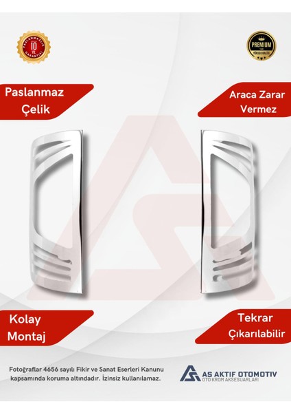 Ford Connect Panel Van/lav Stop Çerçevesi 2 Parça 2009-2014 Krom Paslanmaz Çelik fiyatları