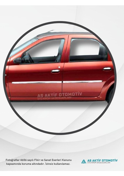 Dacia Logan Sd Yan Kapı Çıtası 4 Parça 2005 ve Üzeri Krom Paslanmaz Çelik modelleri
