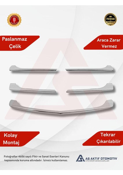 Mercedes Vito W447 Van Ön Panjur 5 Parça 2014 ve Üzeri Krom Paslanmaz Çelik fiyatları