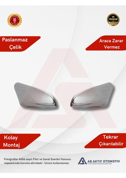 Hyundai Accent Blue Sd Ayna Kapağı 2 Parça 2011 ve Üzeri Krom Paslanmaz Çelik fiyatları
