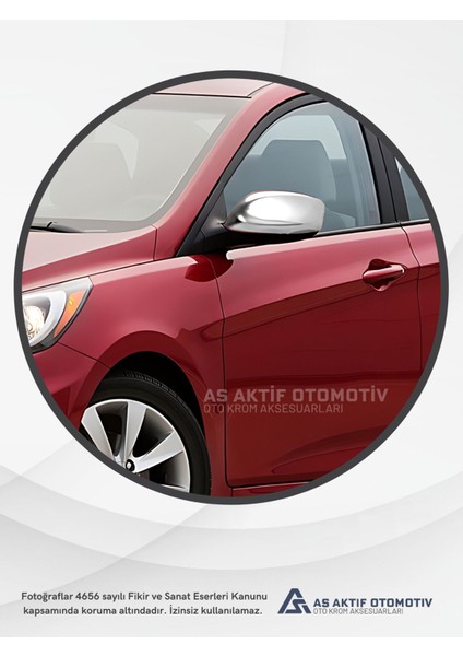 Hyundai Accent Blue Sd Ayna Kapağı 2 Parça 2011 ve Üzeri Krom Paslanmaz Çelik modelleri