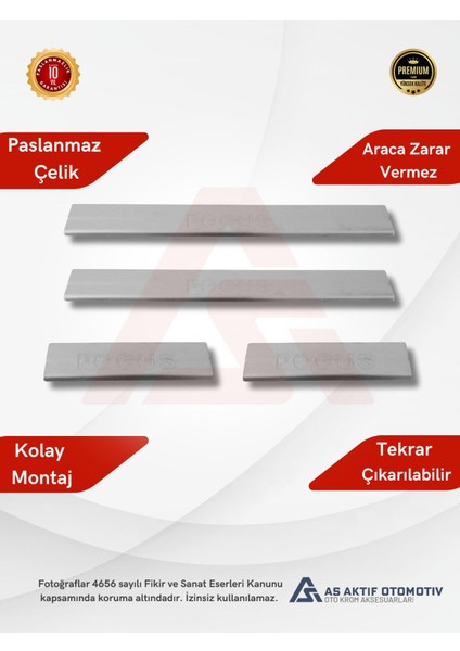 Ford Focus 3 Hb 5d/sd Kapı Eşiği 4 Parça 2011 ve Üzeri Krom Paslanmaz Çelik fiyatları