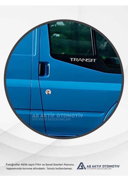 Ford Transit Van Kilit Açma 5 Parça 2003-2013 Krom Paslanmaz Çelik modelleri