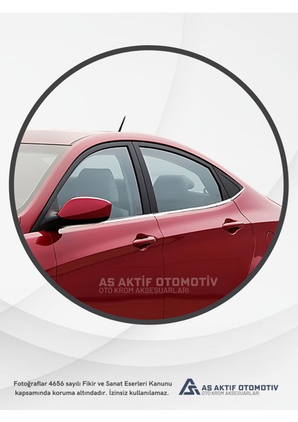 Hyundai Accent Blue Sd Cam Çıtası 6 Parça 2011 ve Üzeri Krom Paslanmaz Çelik modelleri