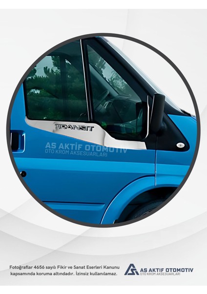 Ford Transit Van Cam Çıtası 2 Parça 2003-2013 Krom Paslanmaz Çelik modelleri